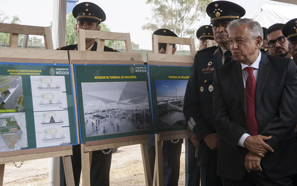 El Aeropuerto de Santa Lucía es uno de los proyectos estratégicos del Gobierno federal. / Foto: Cuartoscuro.