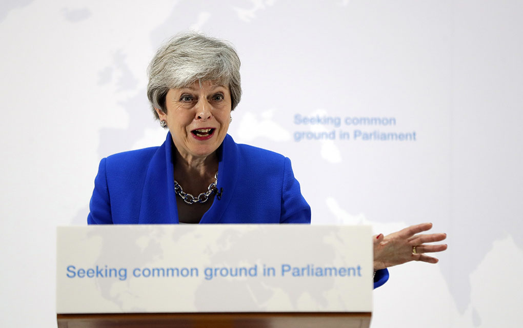 May ha dicho que anunciará un calendario de su partida una vez que el Parlamento vote sobre su proyecto./AP