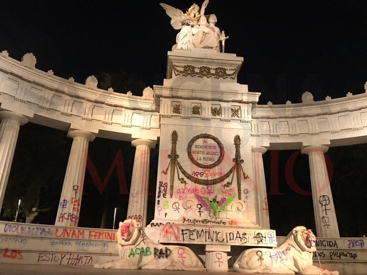 manifestación feminista en CDMX.