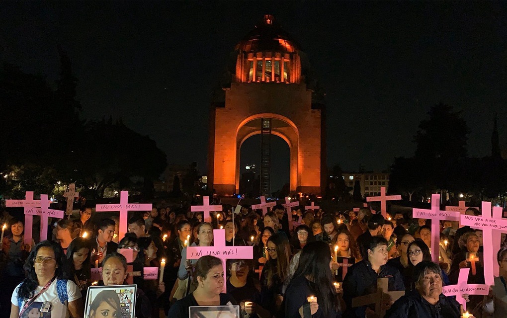 manifestación feminista en CDMX.