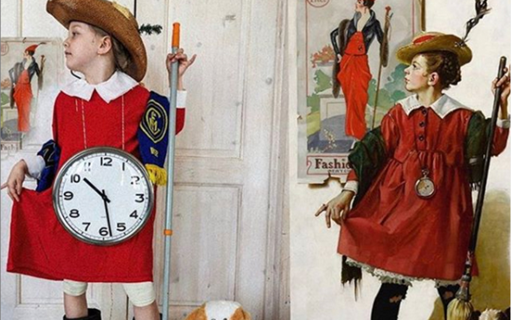 Dóblate de la risa con estas fotos de gente recreando obras de arte