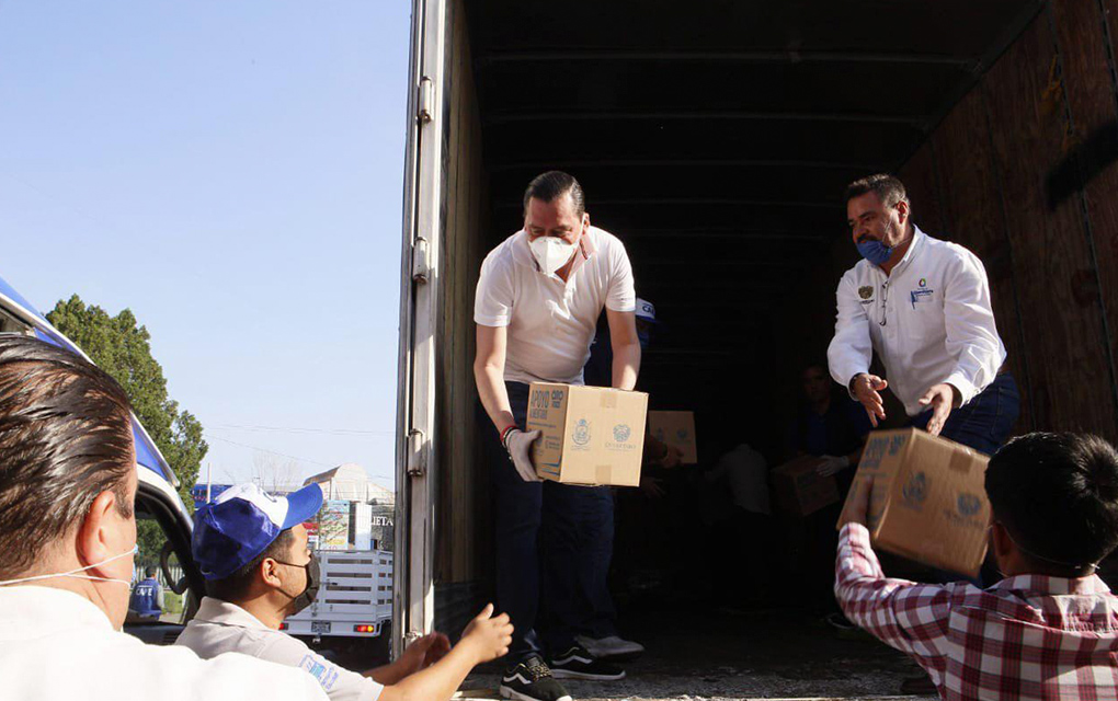 Llegan apoyos alimentarios y sanitarios a 150 mil familias queretanas