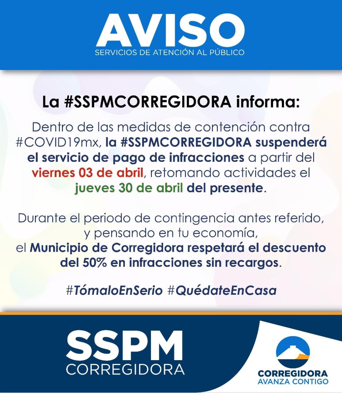suspenderá pago de multas