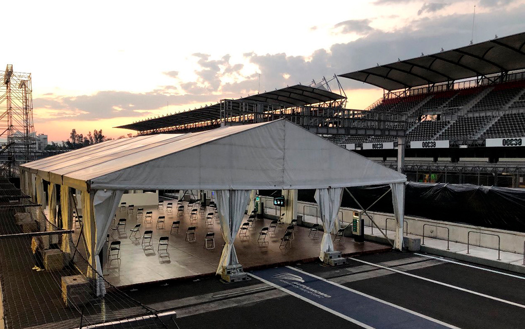 Hospital del Autódromo recibe primeros pacientes con COVID-19