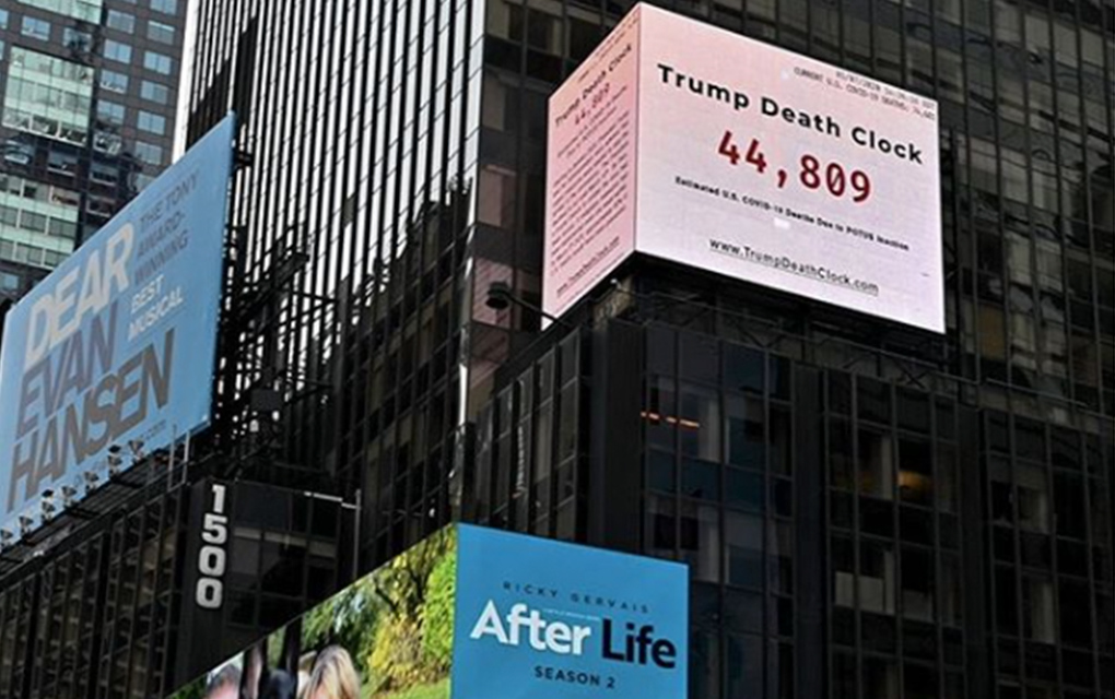 ‘Reloj de la muerte de Trump’ advierte respuesta lenta al COVID-19