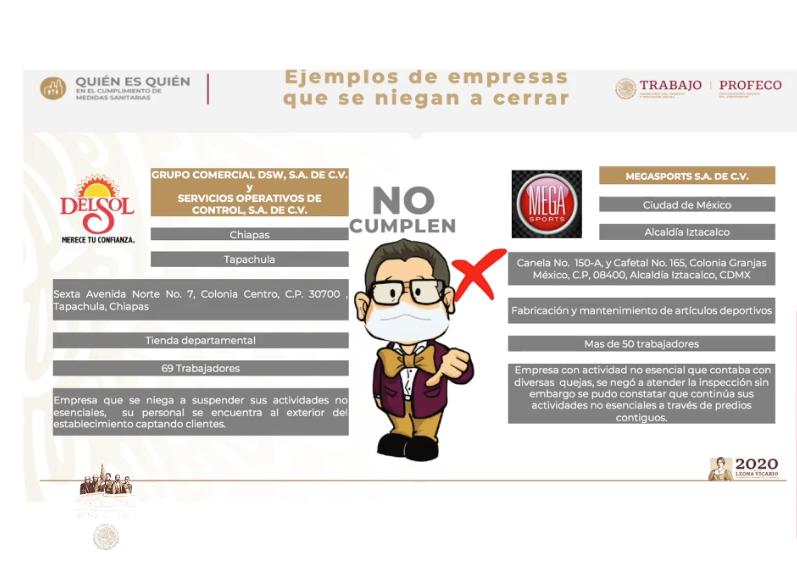 empresas que no cumplen