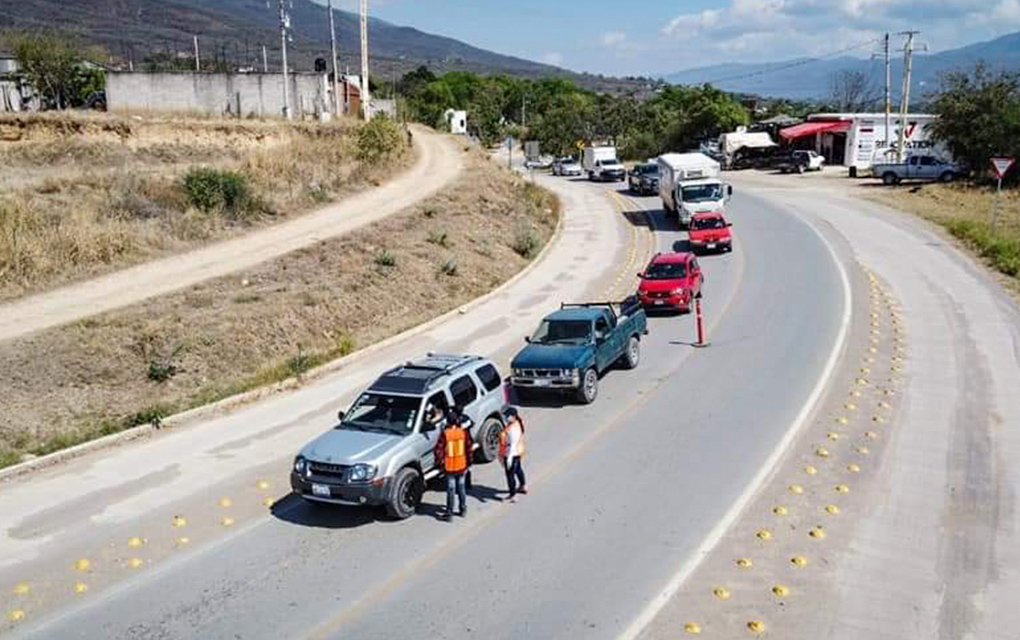 Instalan filtros de seguridad y salud en accesos a Jalpan