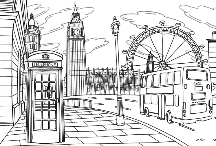 London Nasdaq Coloring Book