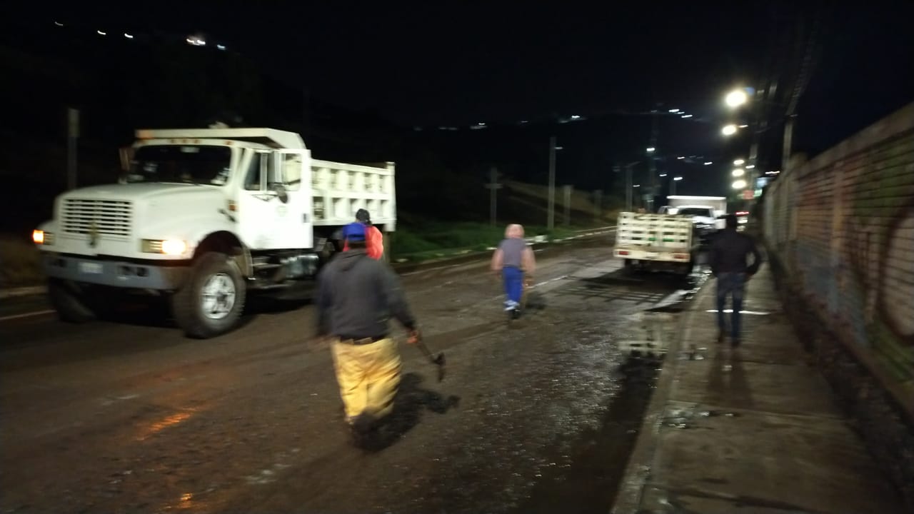 Atienden arrastre de escombro y encharcamientos por lluvias 