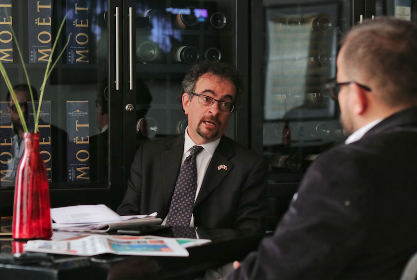 Jon Benjamin, embajador del Reino Unido en México. (Isai López)