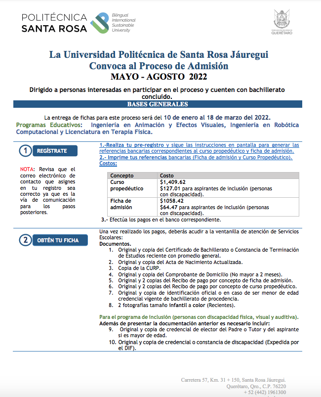 UPSRJ abre convocatoria de ingreso para Robótica Computacional