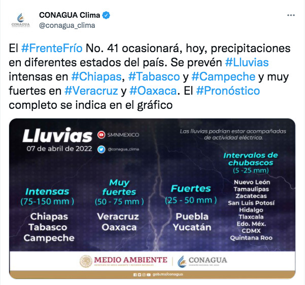 Frente Frío 41 afectará a Querétaro