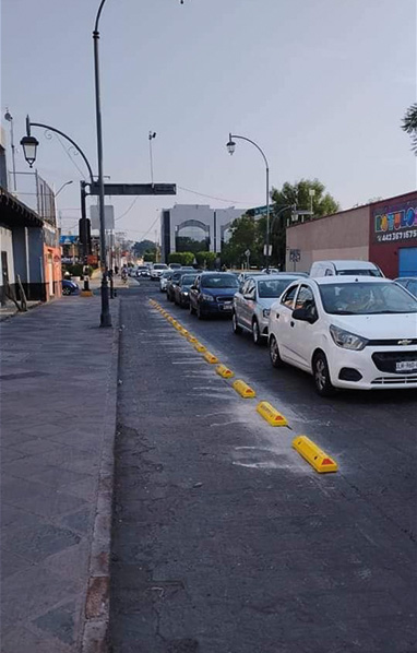 Delimitan espacio para construcción de ciclovía en Ezequiel Montes 