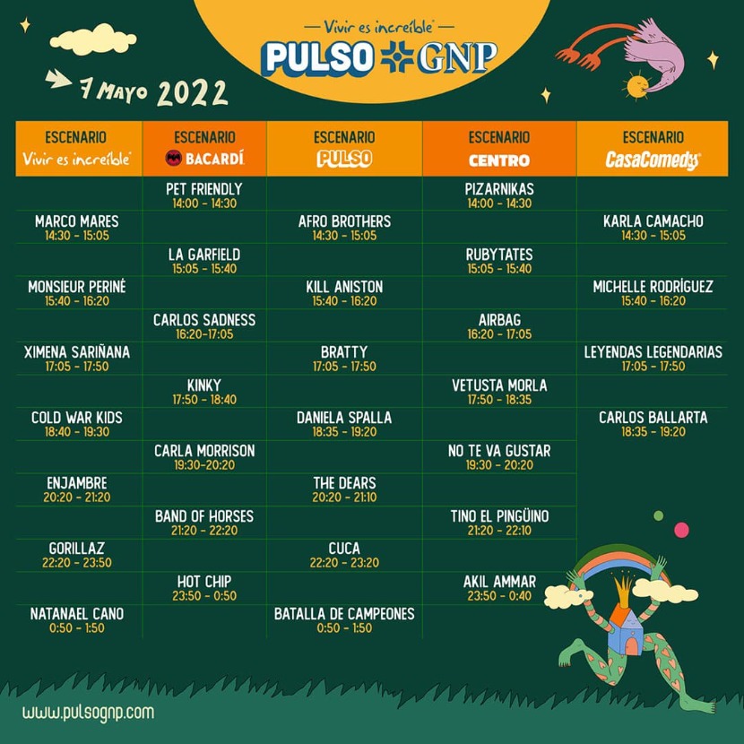 Horarios GNP