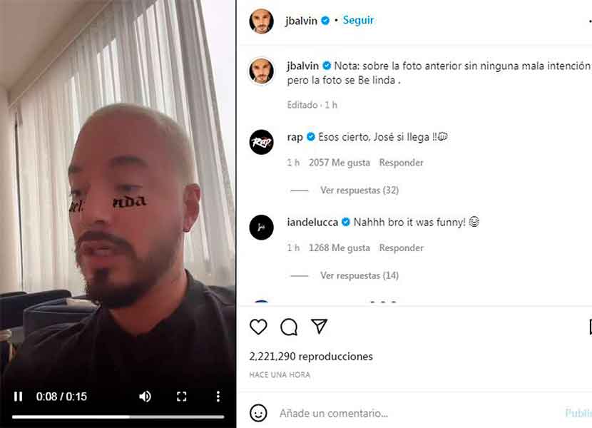 Balvin continúa con las indirectas hacia Nodal