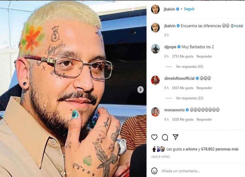 Christian Nodal se enfrascó en una discusión con J. Balvin a raíz del cambio de imagen que presentó el cantante mexicano