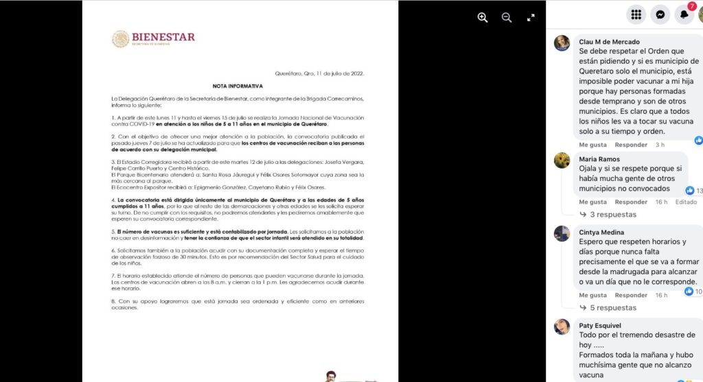 Vacunas COVID para niños, fueron insuficientes en el Estadio Corregidora