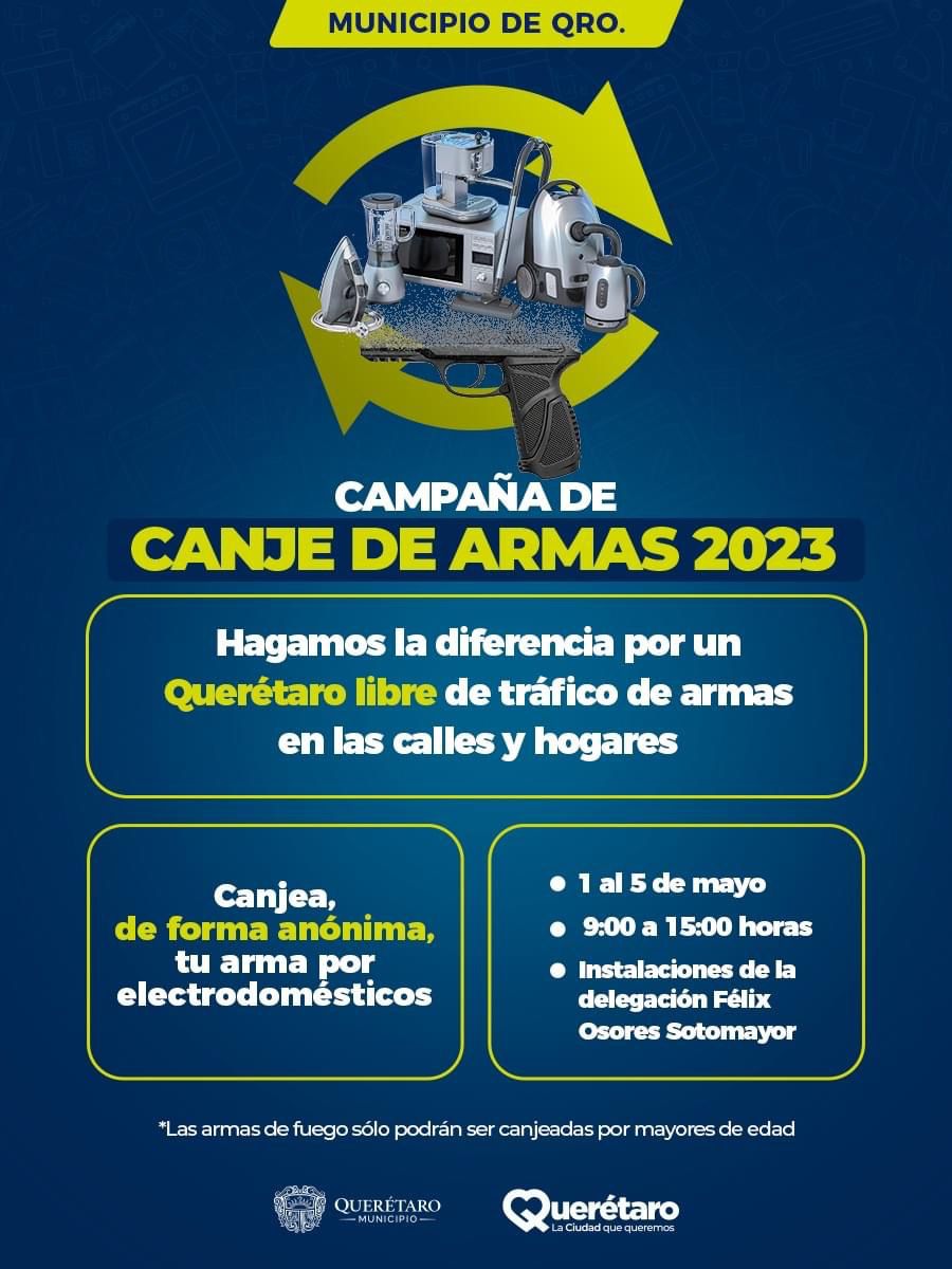 Inicia campaña de canje de armas 2023 a Félix Osores 