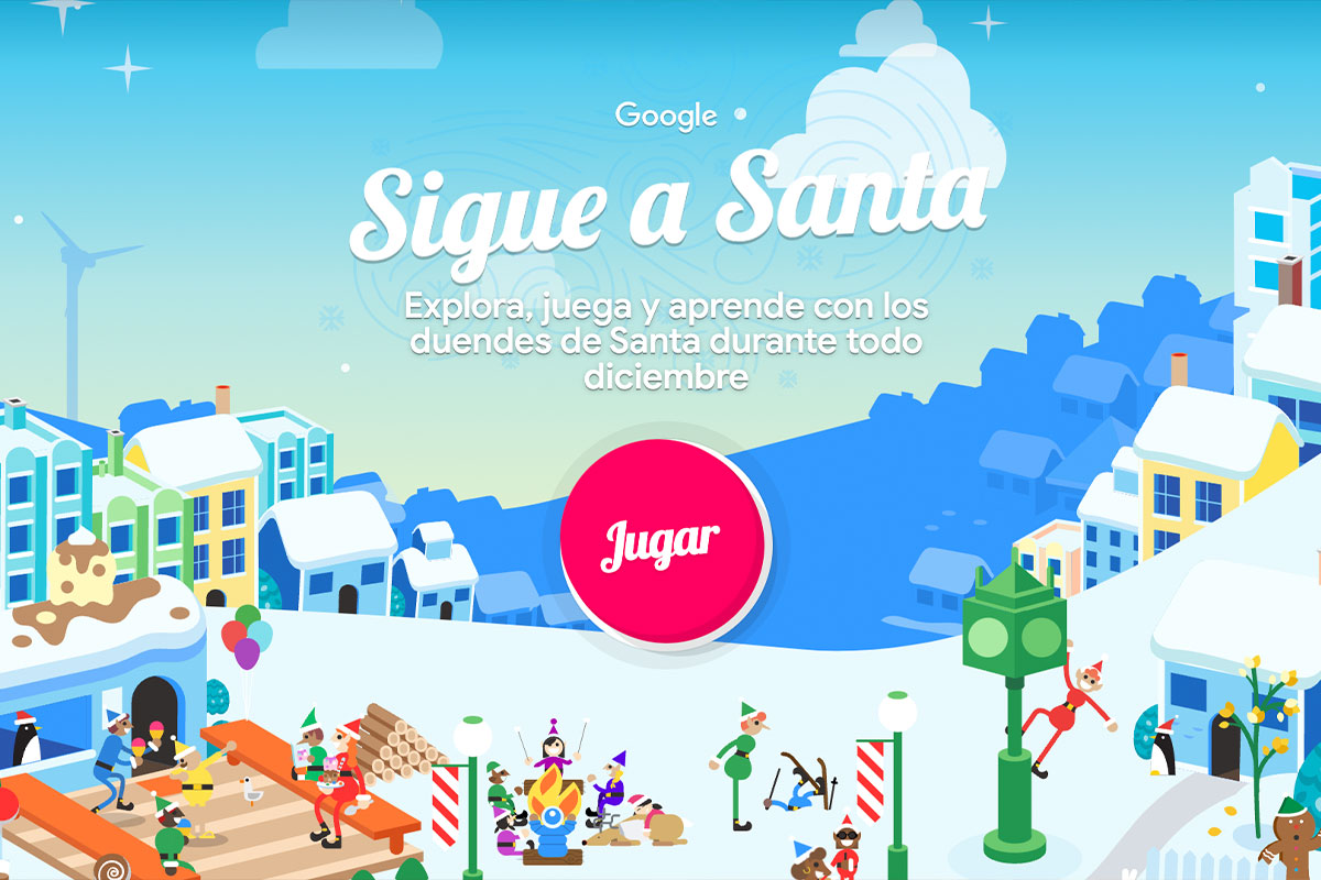 Truco de navidad de Google