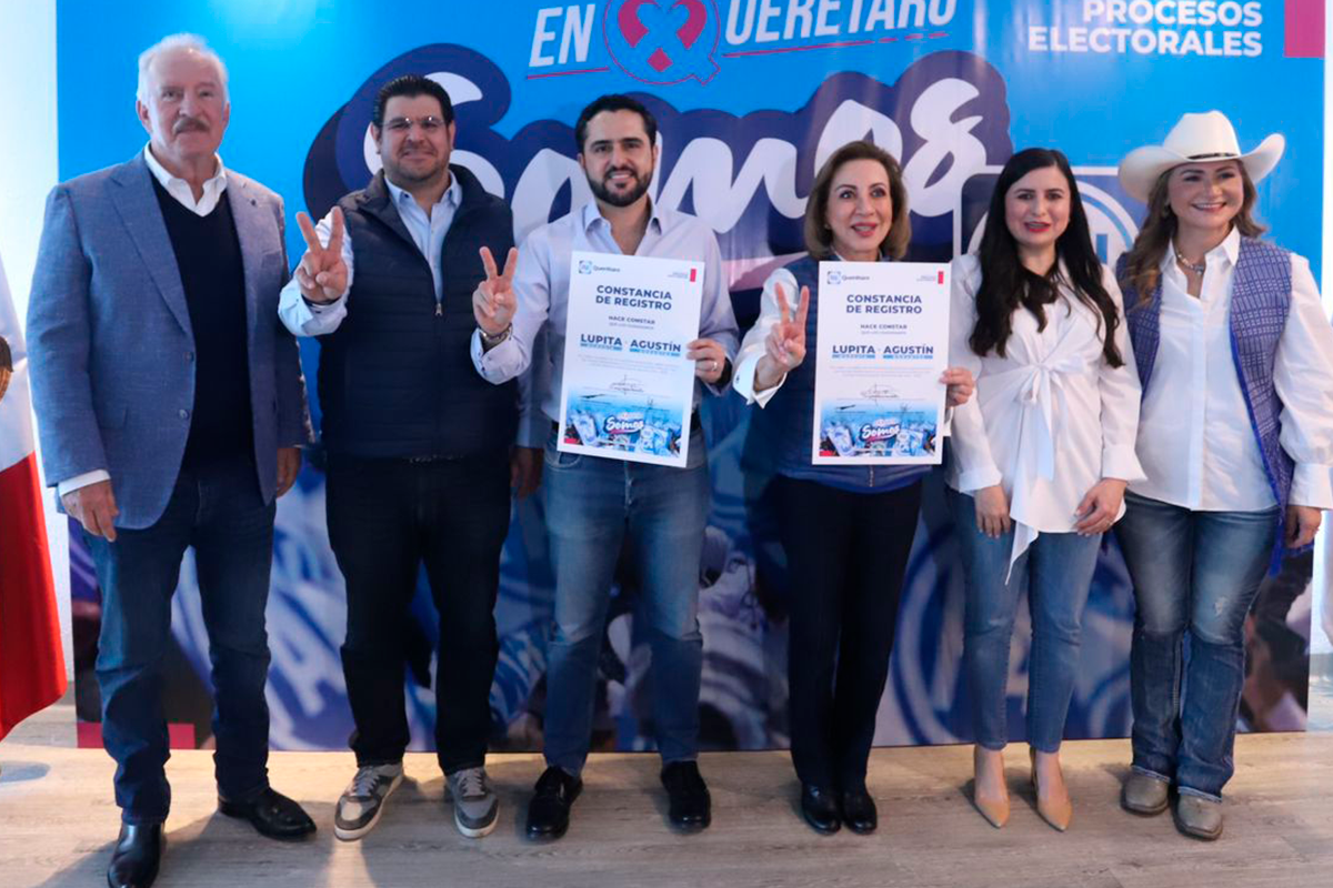 Lupita Murguía y Agustín Dorantes se registran como precandidatos al Senado de la República