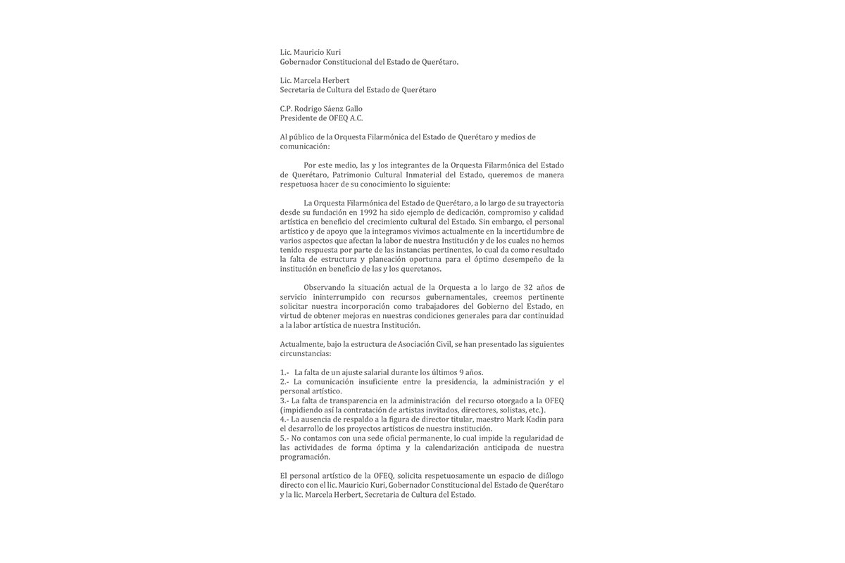 Pliego petitorio OFEQ parte 1