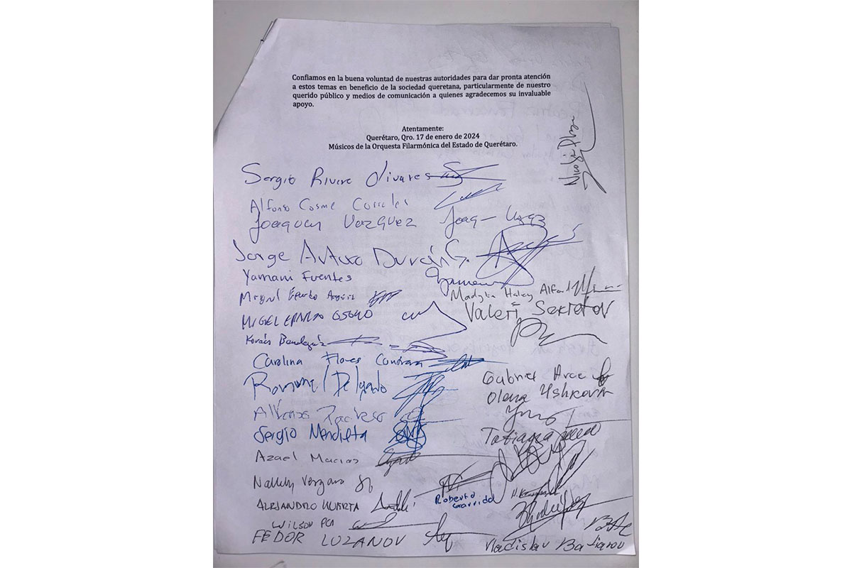 Pliego petitorio OFEQ firmas