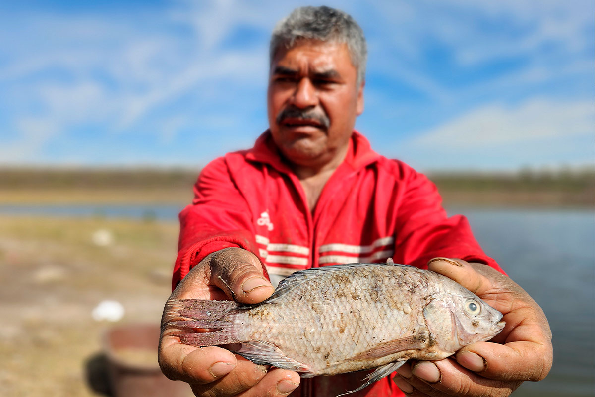 Presa de la Estancia, sin peces y poco turismo para sobrevivir, denuncian contaminación