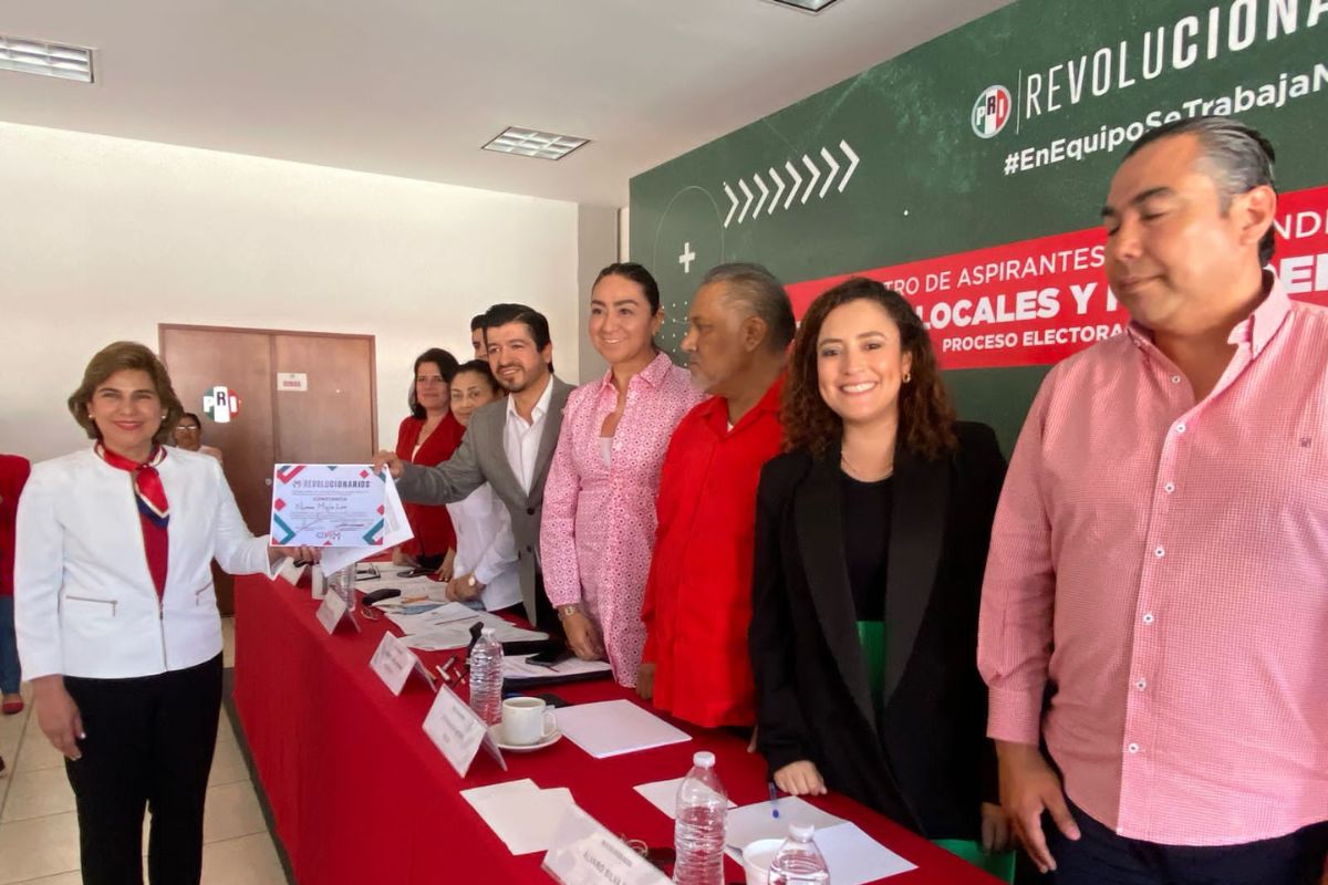 PRI realiza registro de candidaturas comunes a alcaldías