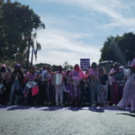 El grupo se concentró frente a la Alameda Hidalgo
