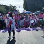 Las mujeres comenzaron a concentrarse a las dos de la tarde