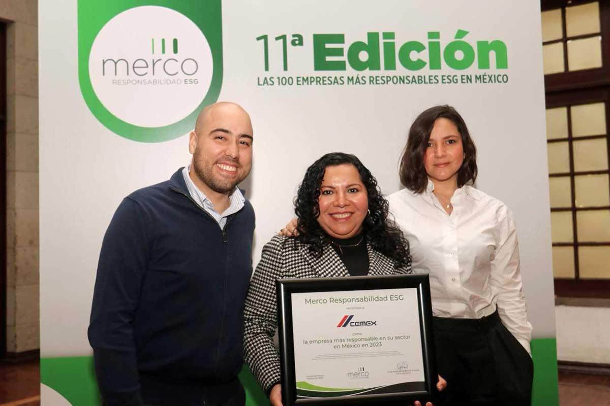 Merco reconoce a Cemex como la compañía mejor evaluada en materiales para la construcción
