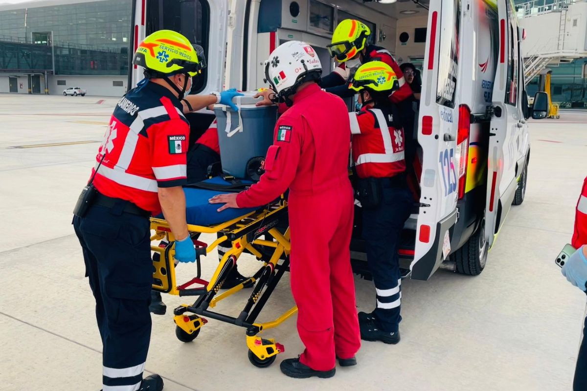 La Unidad de Rescate Aéreo traladó los tres órganos