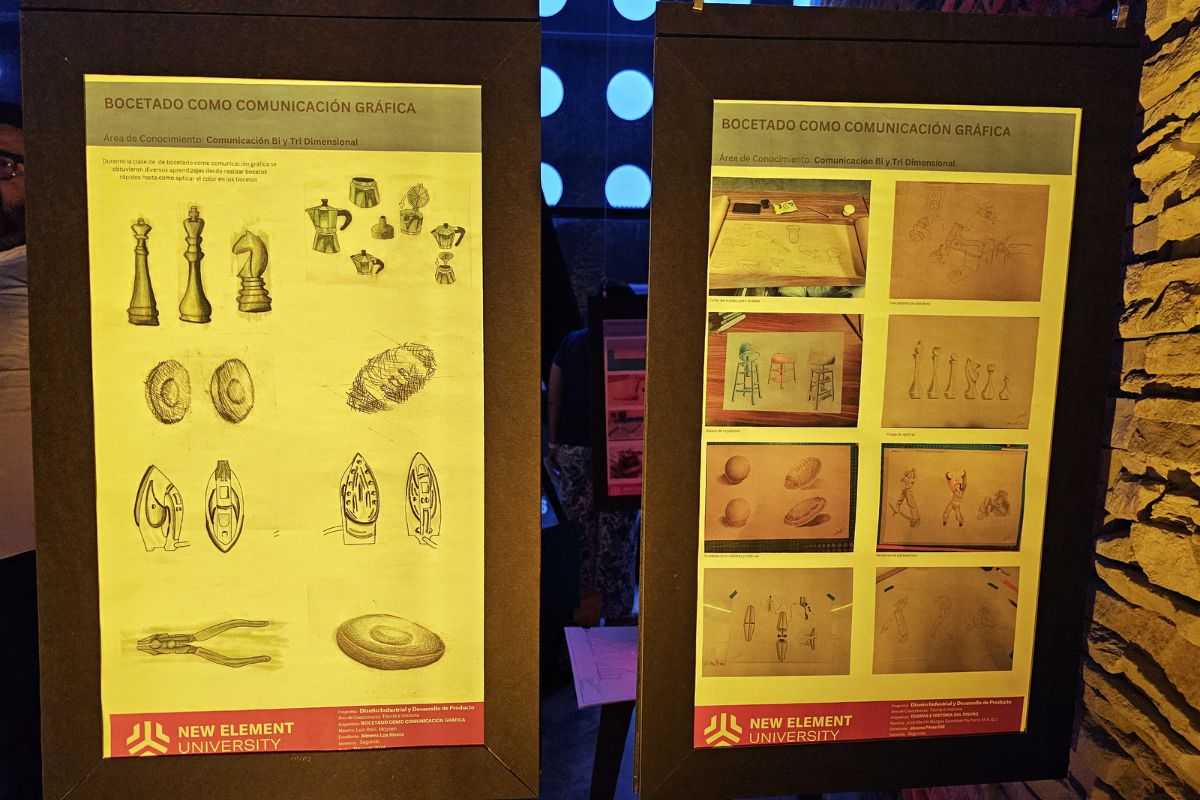 Muestra de diseño industrial en la New Element University