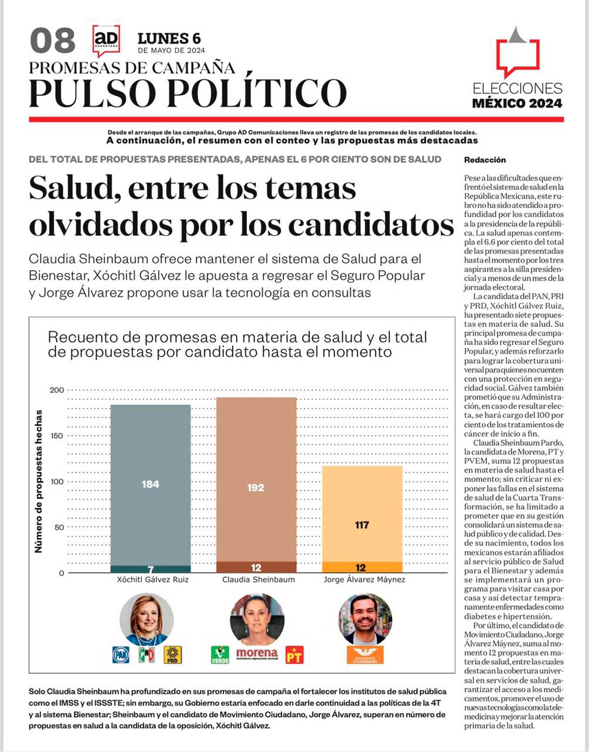 Salud, entre los temas olvidados por los candidatos presidenciales 