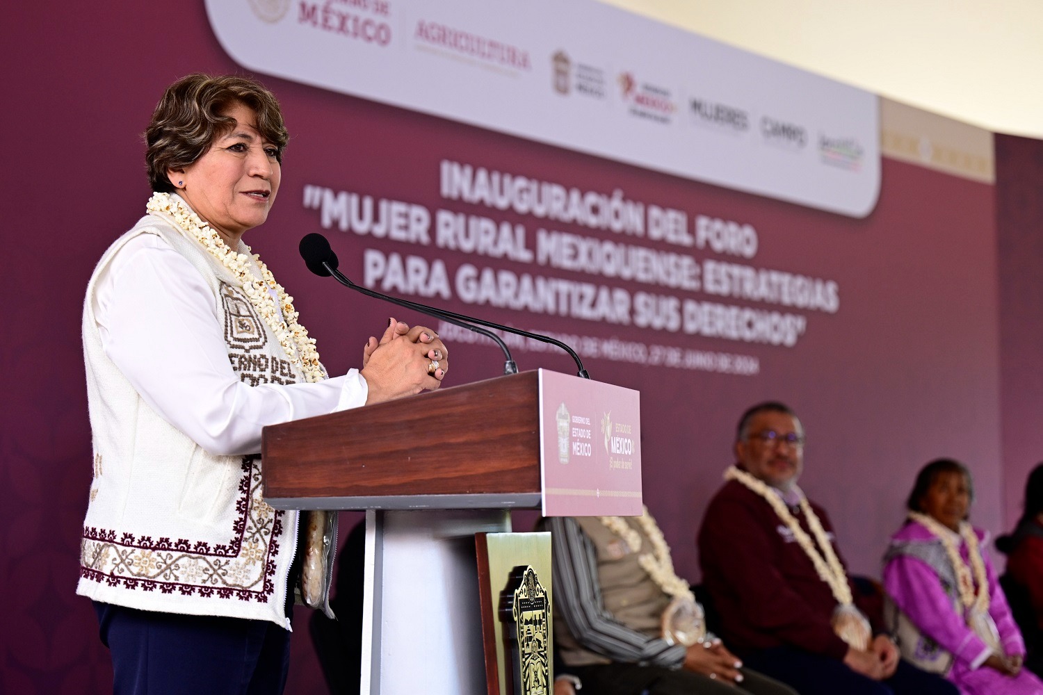 Delfina Gómez reconoció que, desafortunadamente, las mujeres rurales son discriminadas, al no contar con la propiedad de sus tierras.