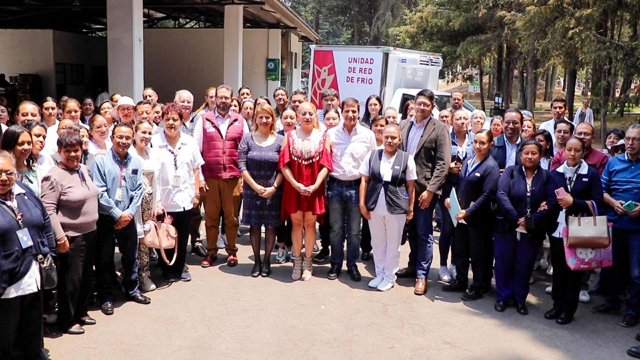 Macarena Montoya Olvera, Secretaria de Salud da banderazo de salida a 14 vehículos nuevos.