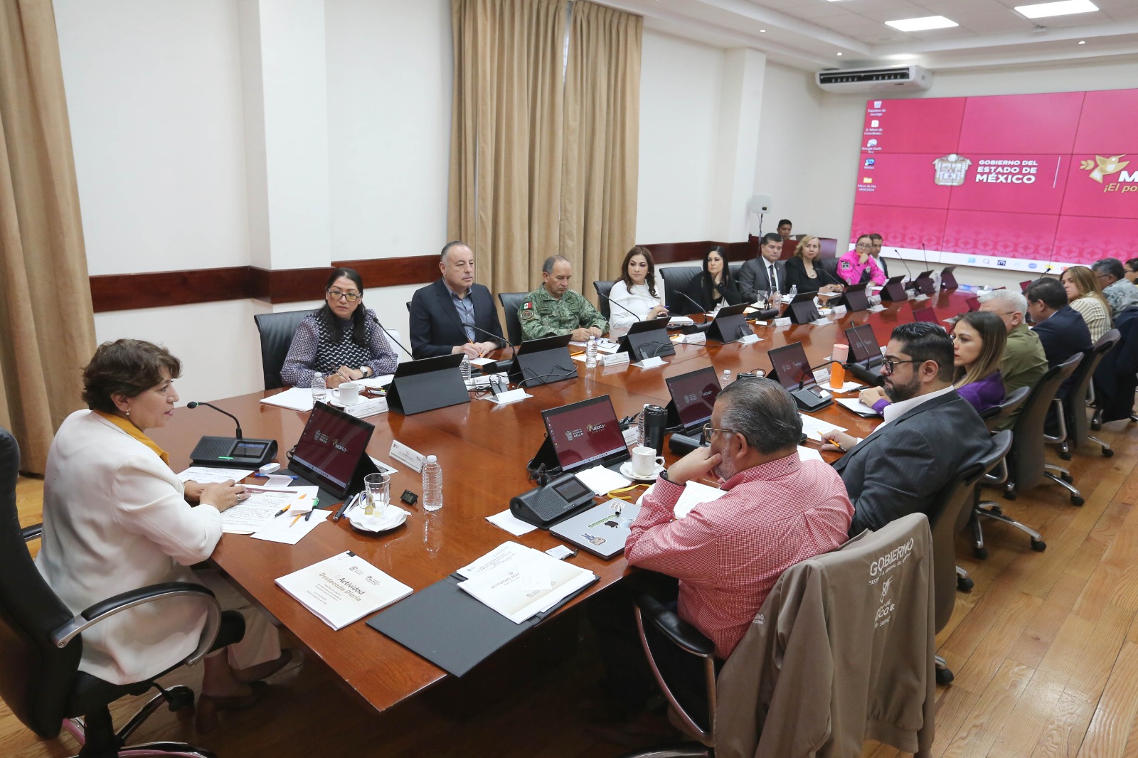Estos es resultado de las acciones instruidas por la gobernadora Delfina Gómez Álvarez al interior de las Mesas de Coordinación para la Construcción de la Paz.