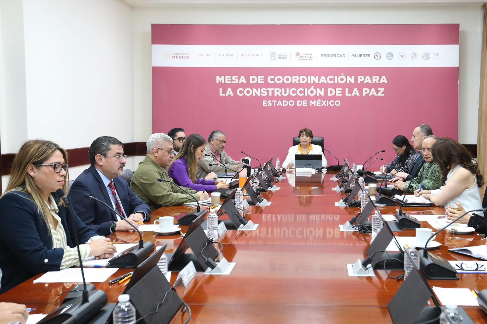 a Mandataria estatal reconoció a los integrantes de la Mesa de Coordinación por estos logros.