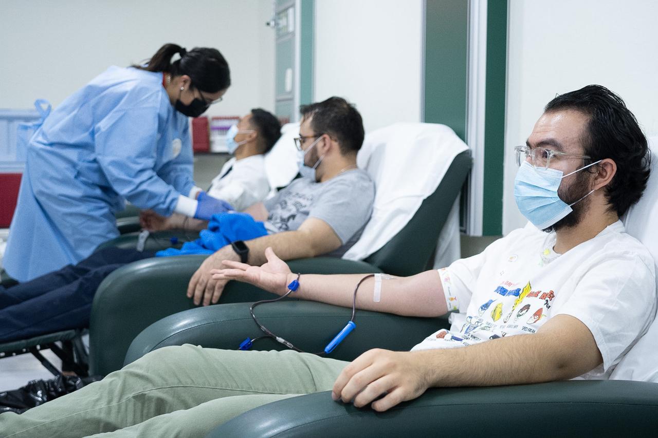 El lema de la colecta “Dona sangre, sé la luz en la obscuridad para quien más lo necesita”.