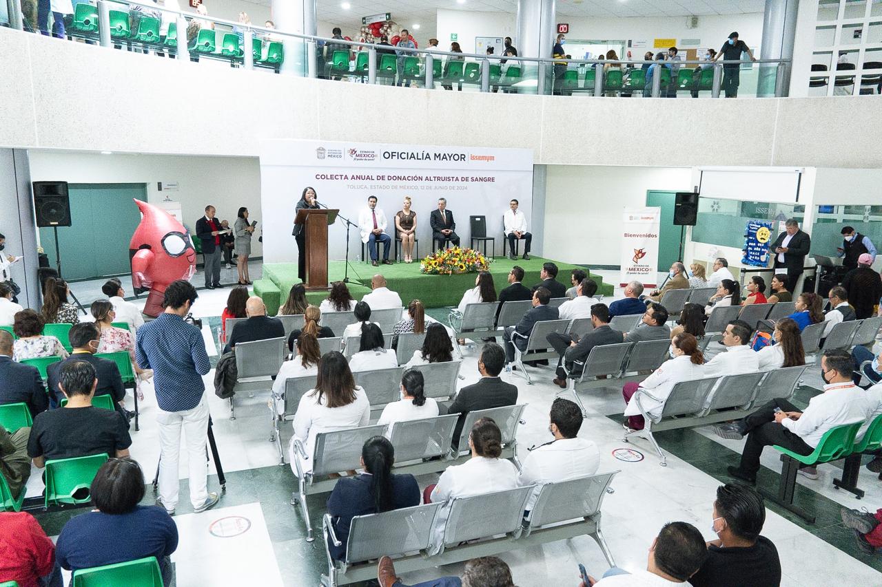 Esta Colecta se suma a la que se tendrá próximamente en el Centro Médico ISSEMYM Ecatepec el 14 de junio.