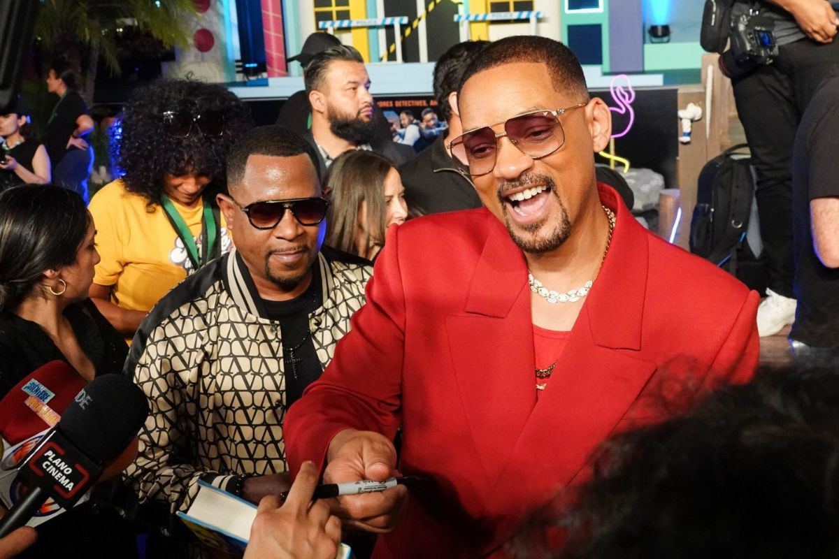 Martin Lawrence y Will Smith en la alfombra roja de Bad Boys Ride or Die en México