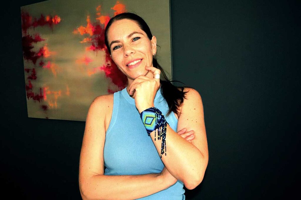 La pintora Jimena Romo es una artista plástica inscrita en el expresionismo abstracto