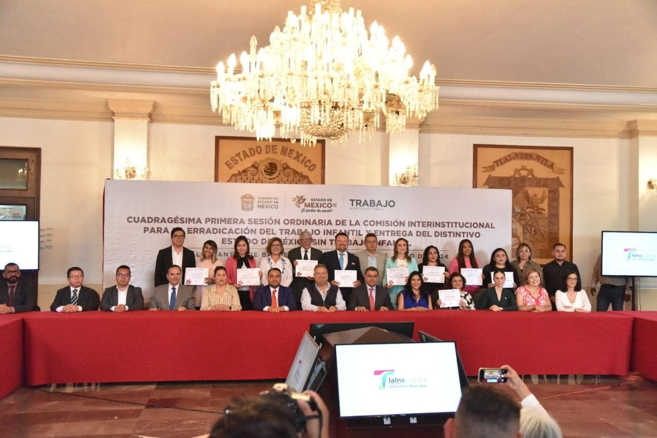La entrega del reconocimiento, también es un llamado a la acción continua para erradicar el trabajo infantil.