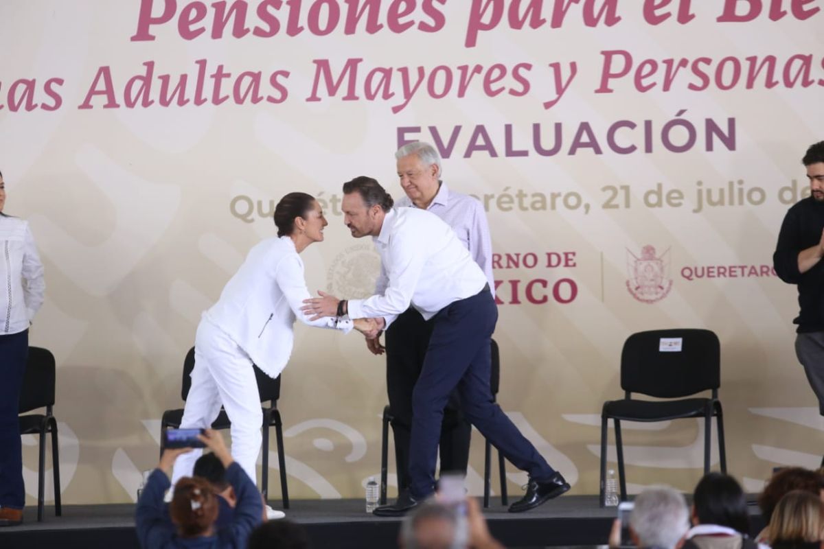 AMLO y Claudia Sheinbaum visitan Querétaro