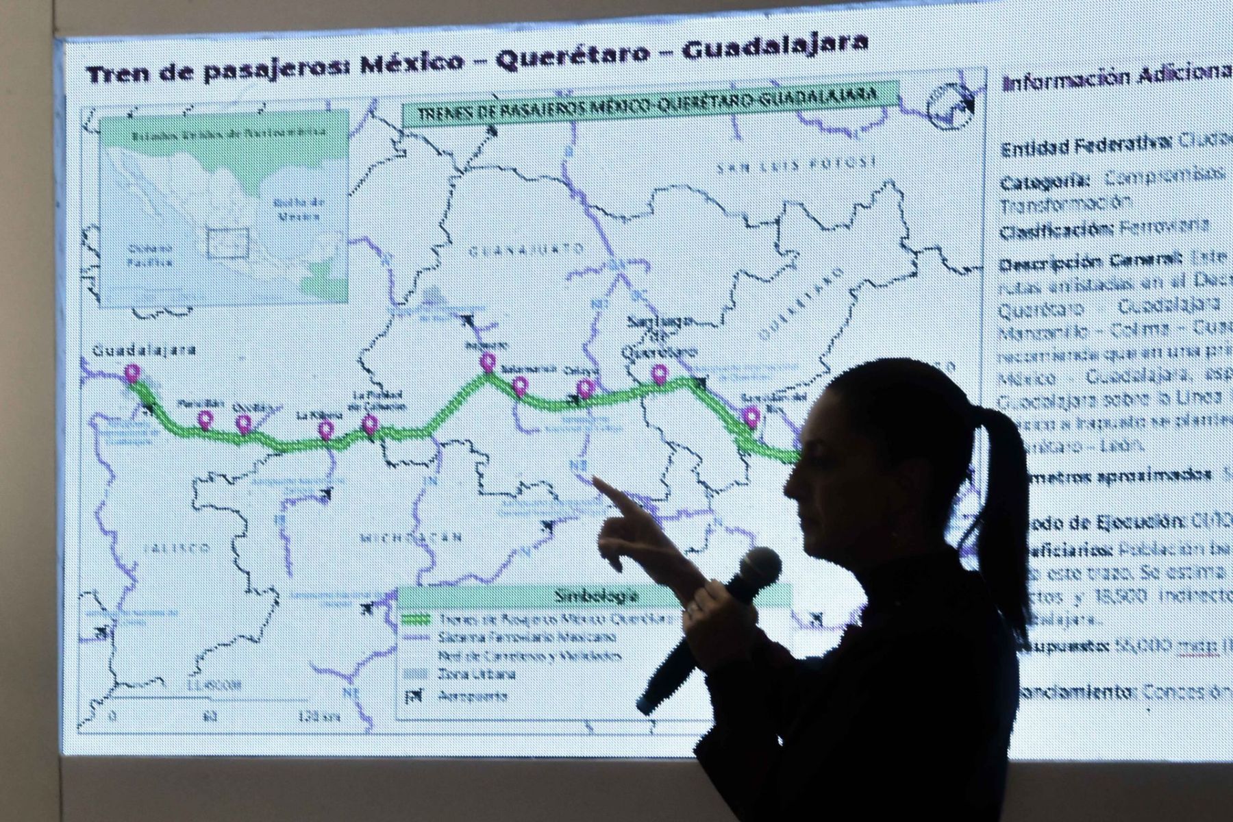 Claudia Sheinbaum anuncia tren México-Querétaro-Guadalajara-Nuevo Laredo