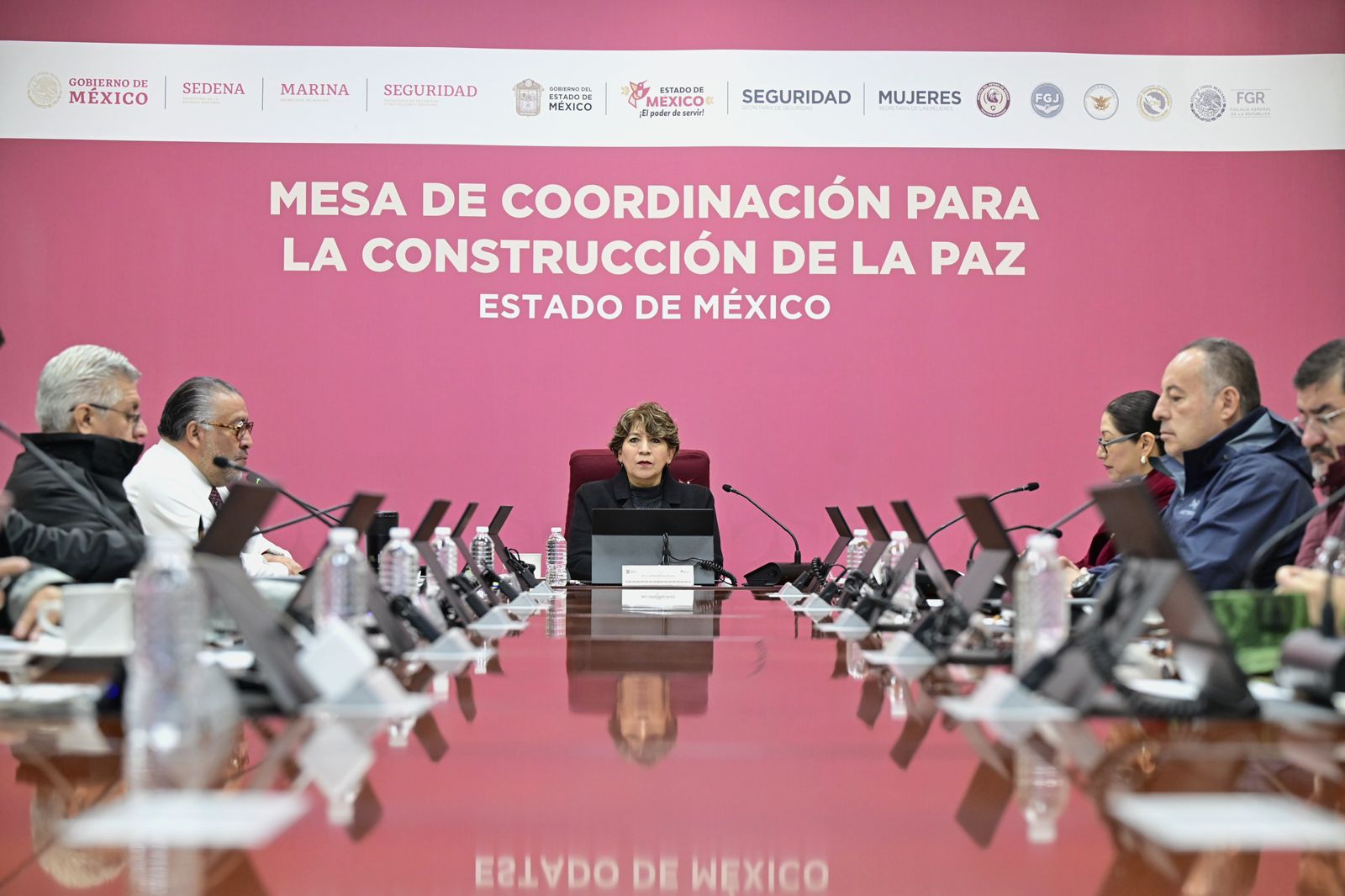 La Mandataria estatal encabeza la Mesa de Coordinación para la Construcción de la Paz, la número 126 de este año.