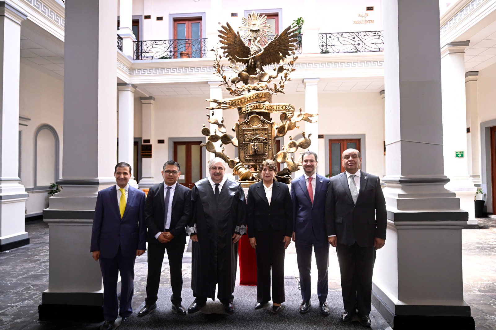 La Gobernadora mexiquense destacó que desde el inicio de su administración ha trabajado en coordinación con el Poder Judicial.