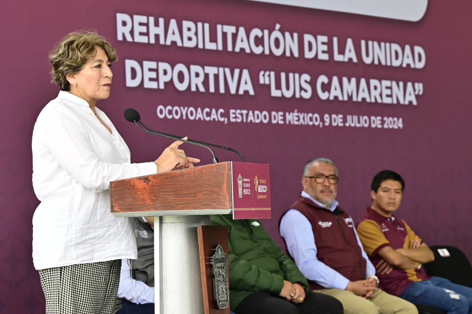 La gobernadora Delfina Gómez Álvarez anunció obras de infraestructura para los municipios de Metepec, Mexicaltzingo y Ocoyoacac.