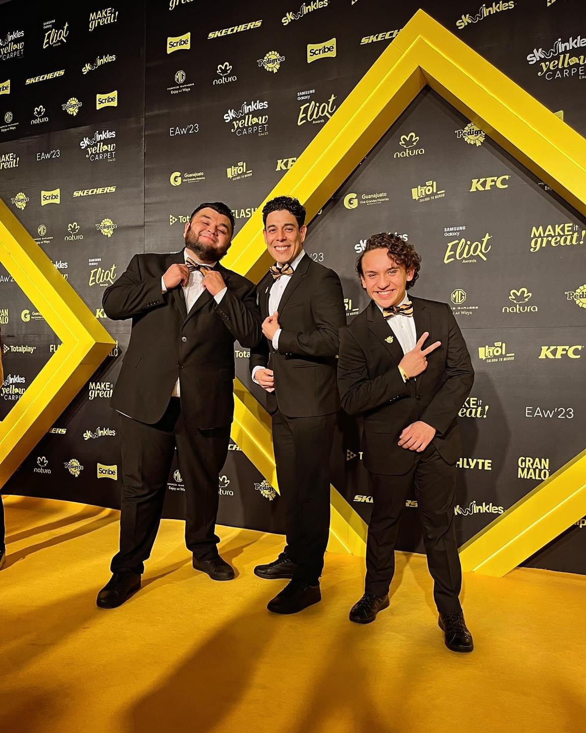 Pedro Palacios, Jesús Gallardo y Daniel Garza, integrantes de la original banda regiomontana ‘Los Tres Tristes Tigres’.