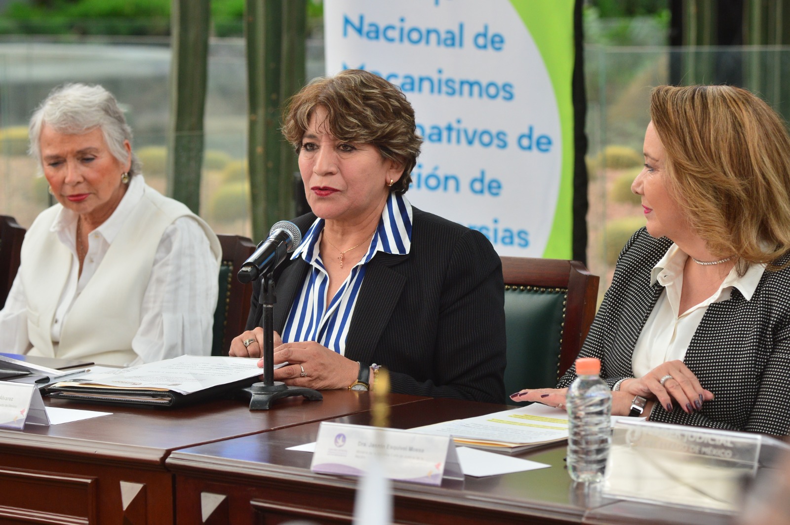 Delfina Gómez invitó a las y los integrantes del Consejo a seguir trabajando en la implementación efectiva de los mecanismos alternativos.